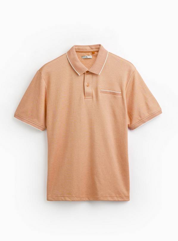 Orange Two Tone Polo Shirt XL