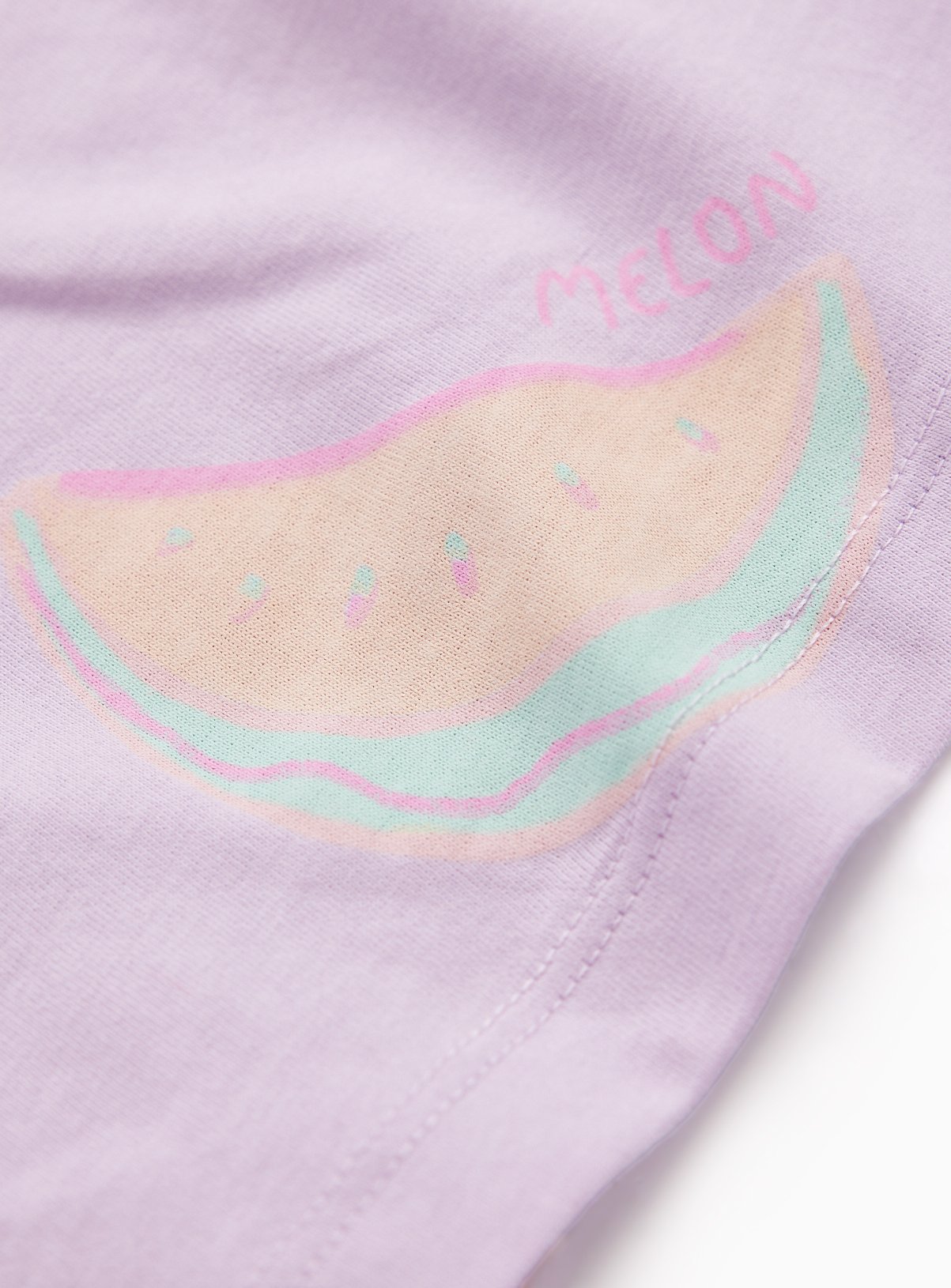 Lilac Watermelon Print T-Shirt 1-2 years - Image 2 thumbnail