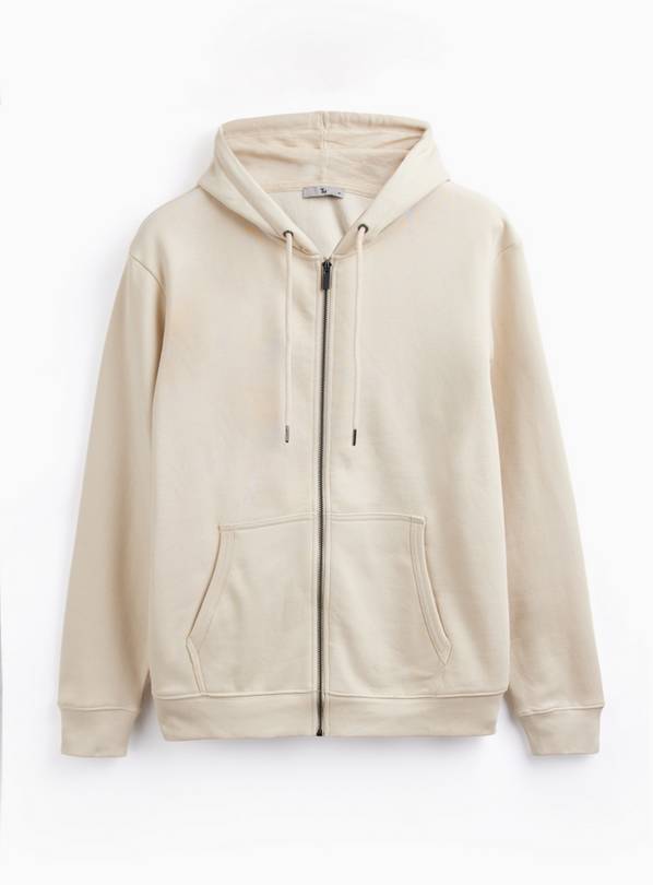 Neutral Ultimate Zip Through Hoodie L