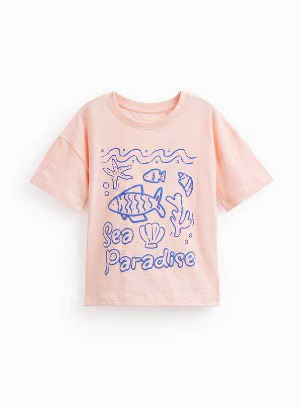 Pink Sea Graphic T-Shirt 1-2 years