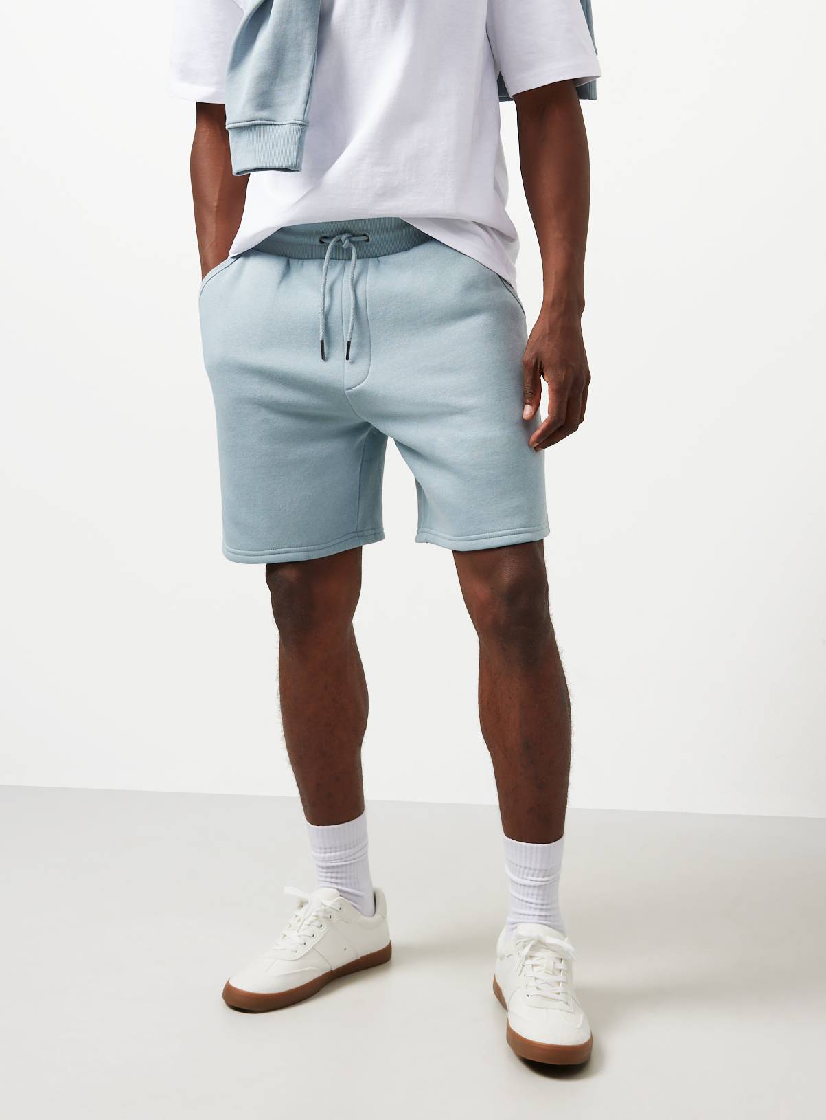 Blue Heavyweight Jersey Shorts XL - Image 1