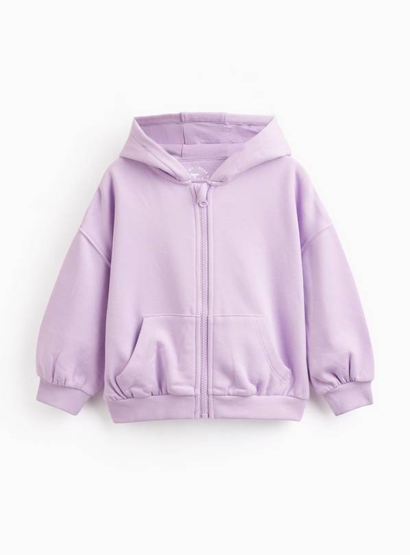 Lilac Zip Through Hoodie 3-4 years