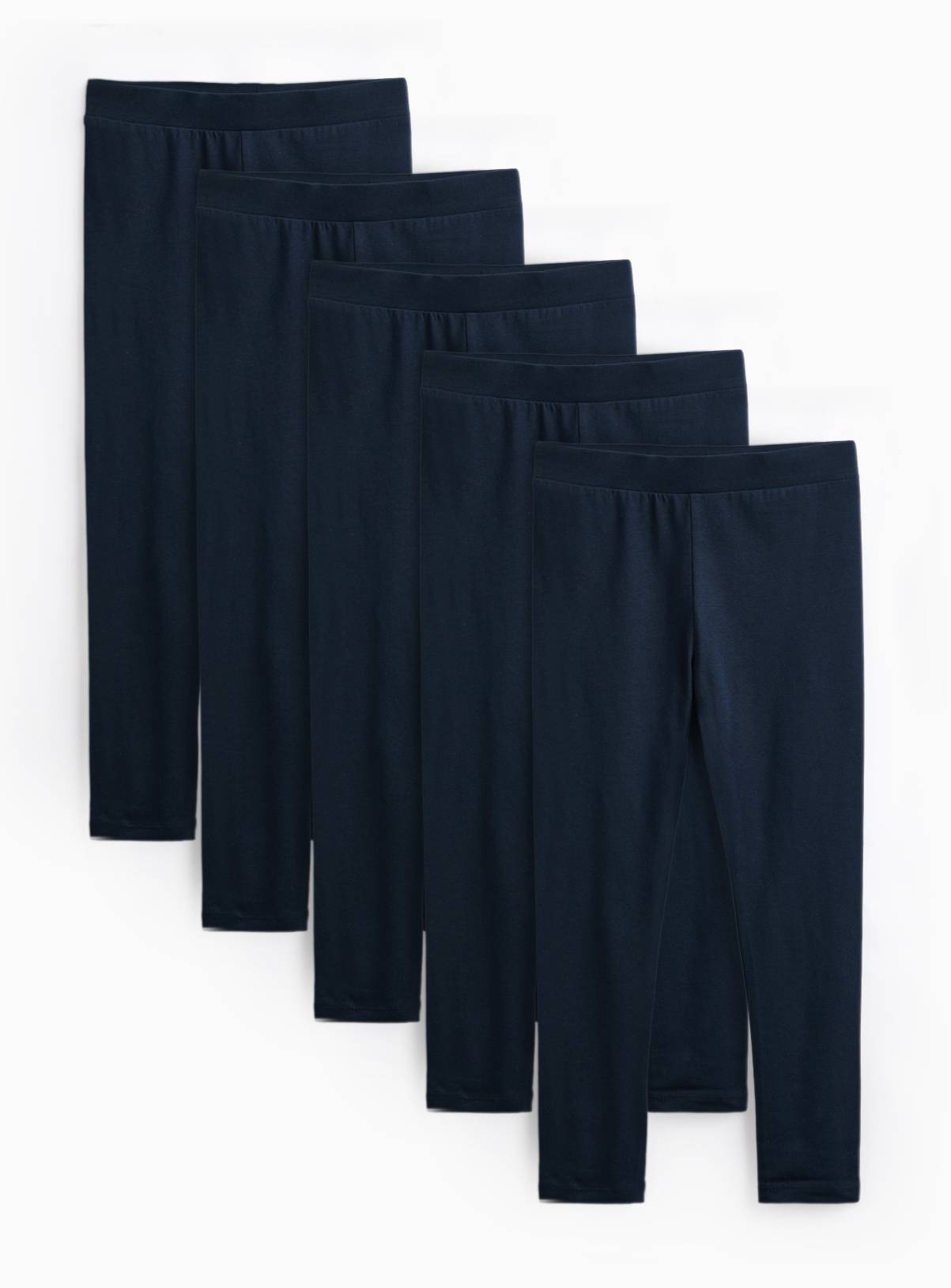 5 Pack Navy Leggings 5 years - Image 1