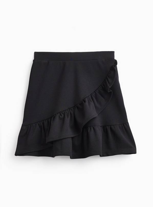 Black Jersey Ruffle Skirt 4 years