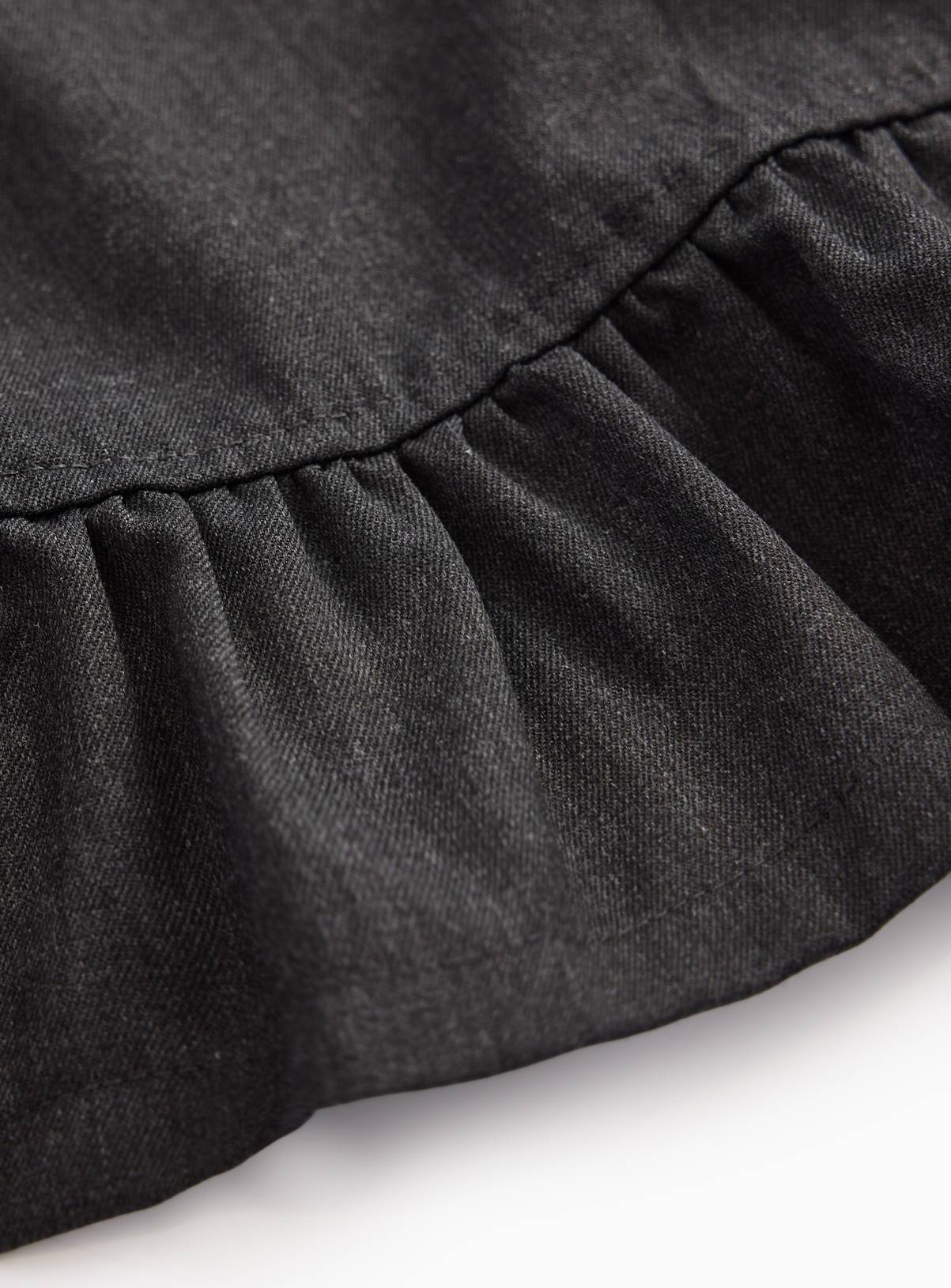 Grey Woven Ruffle Hem Skirt  11 years - Image 3