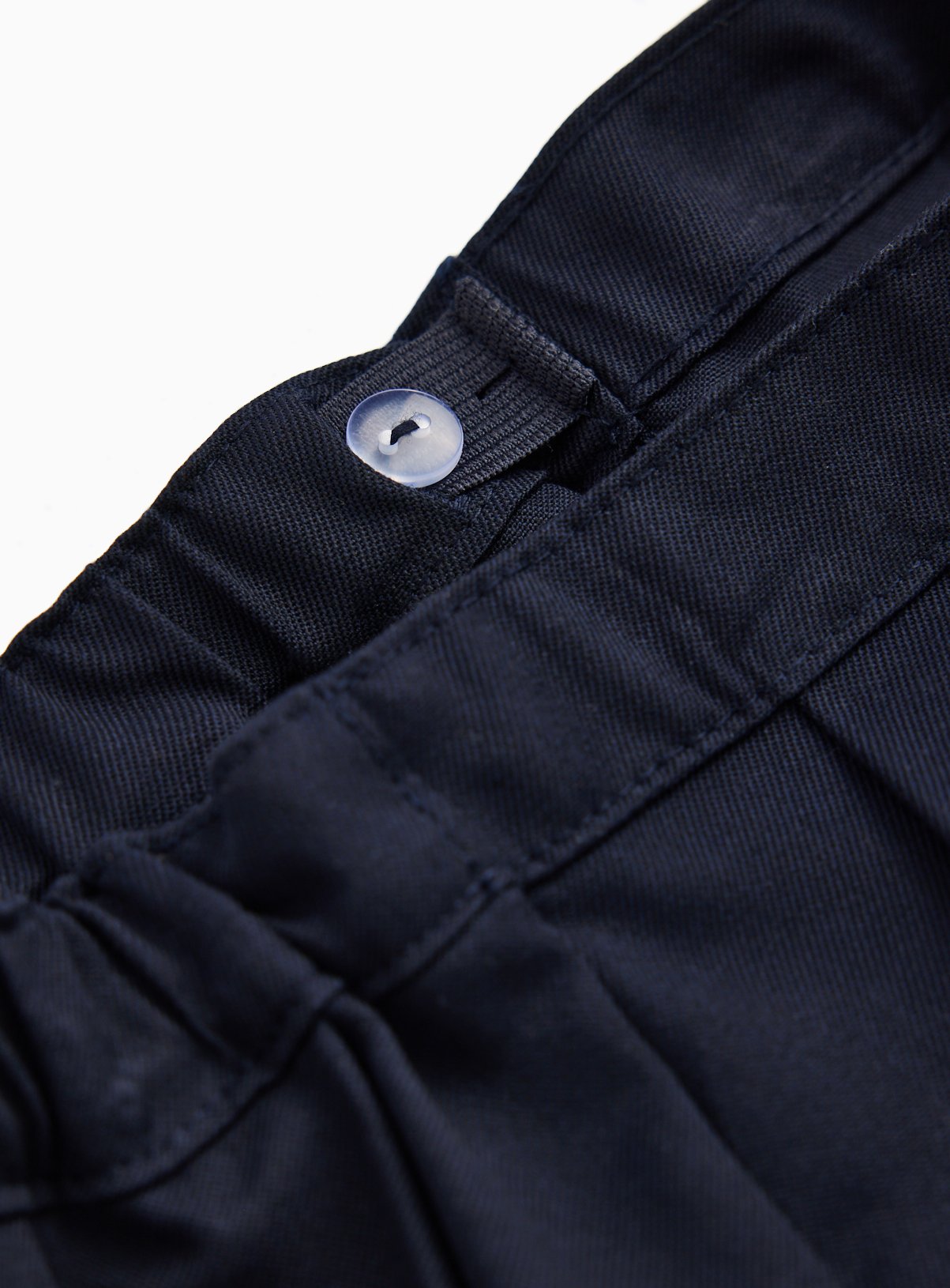 Navy Woven Bow Detail Pleated Skirt 4 years - Image 4 thumbnail