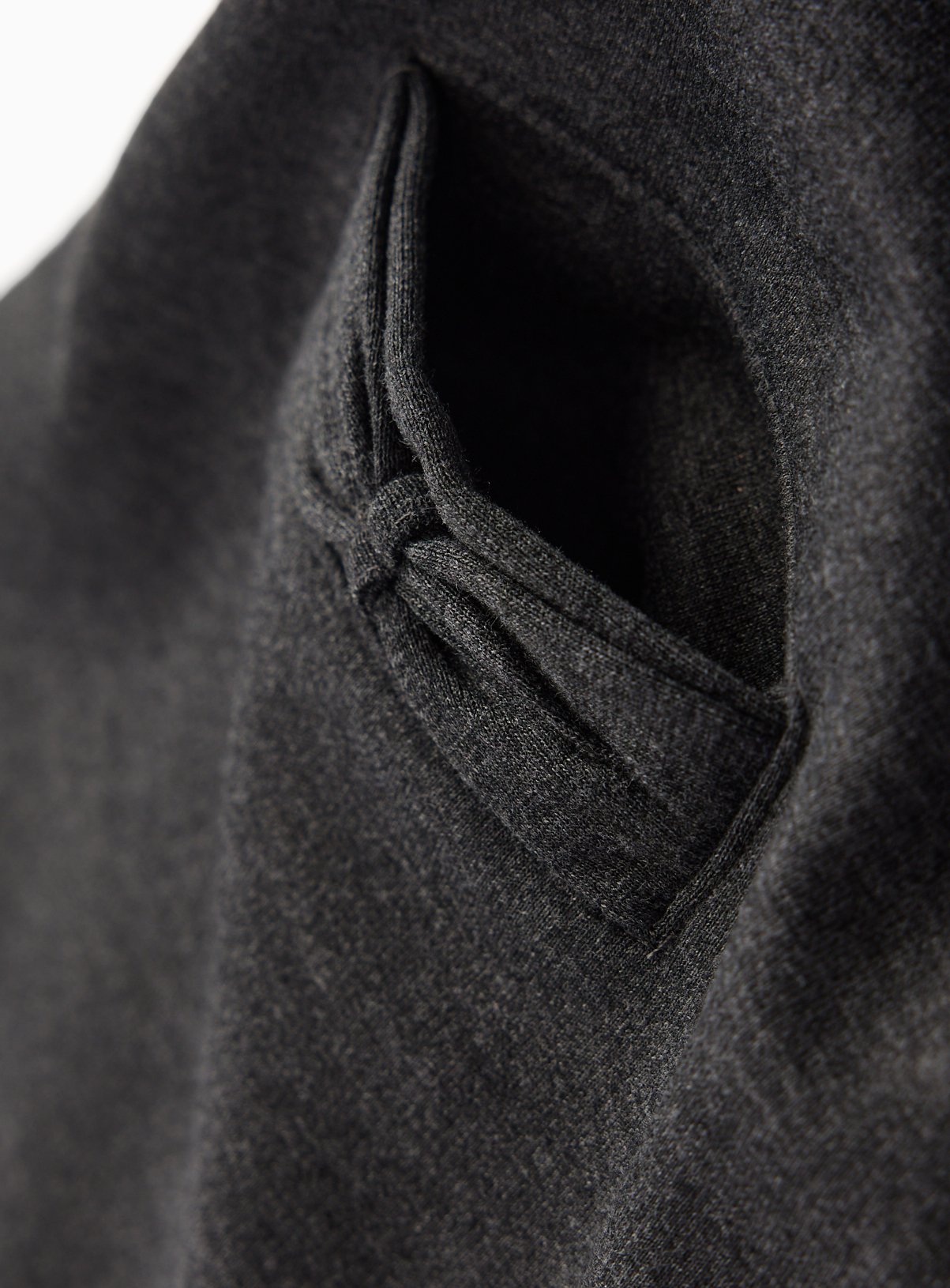 Grey Jersey Mock Collar Bow Pocket School Pinafore 11 years - Image 4 thumbnail