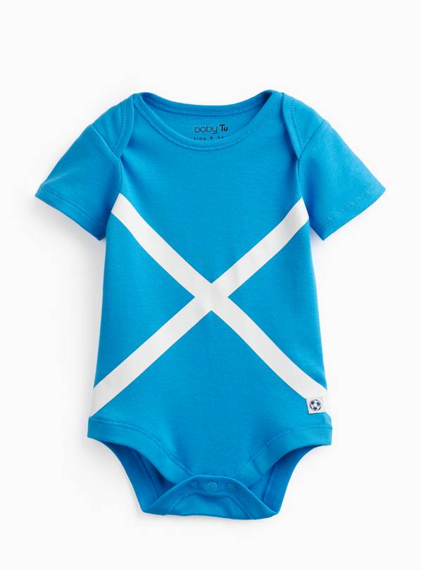 Blue Scotland Football Print Bodysuit Newborn