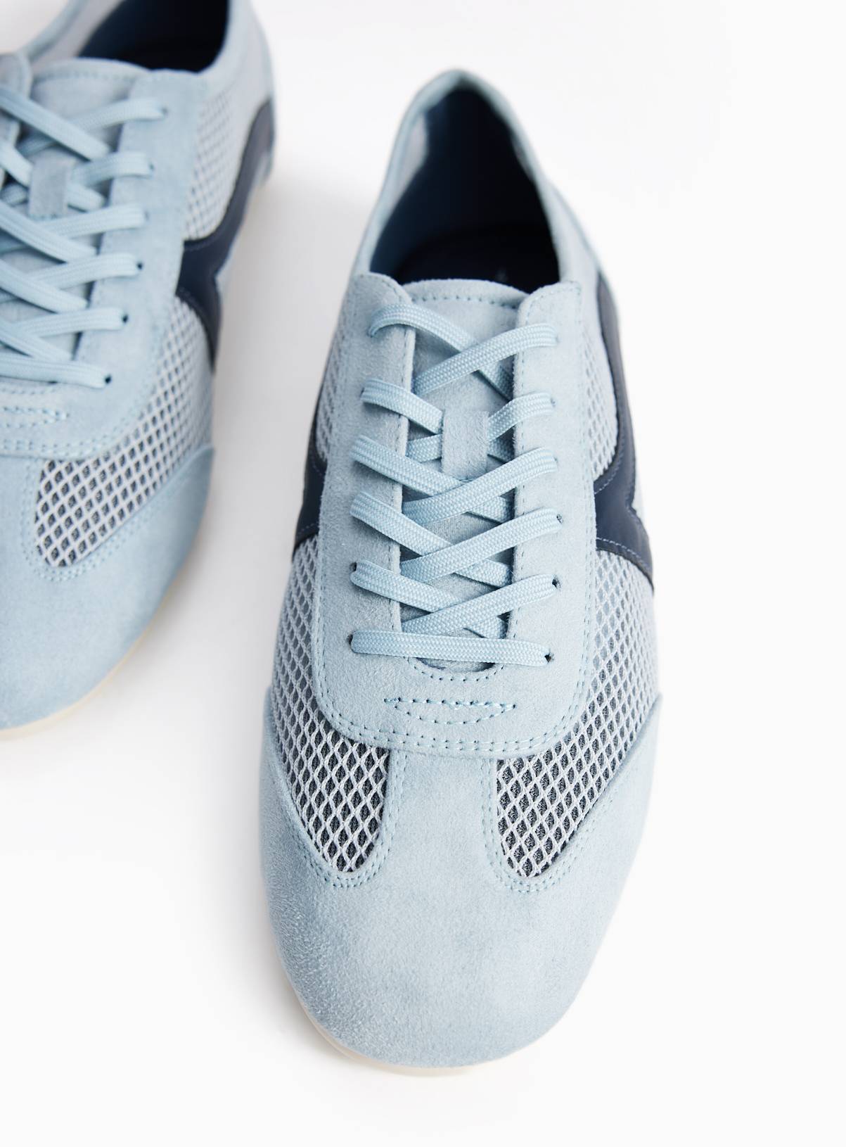 Blue Mesh Detail Low Profile Trainers 6 - Image 2