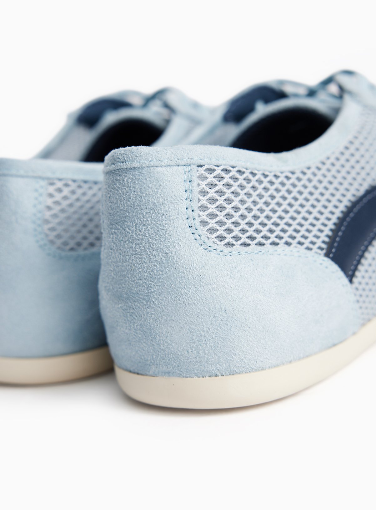 Blue Mesh Detail Low Profile Trainers 6 - Image 4 thumbnail