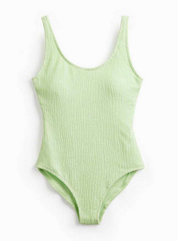 Green Soft Wave Wrap Swimsuit 12