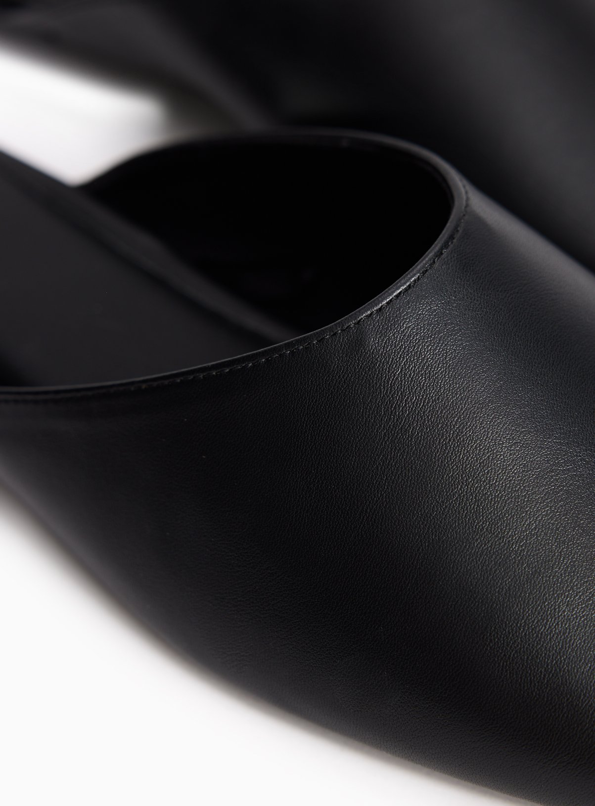 Black Peep Toe Mule 8 - Image 3 thumbnail