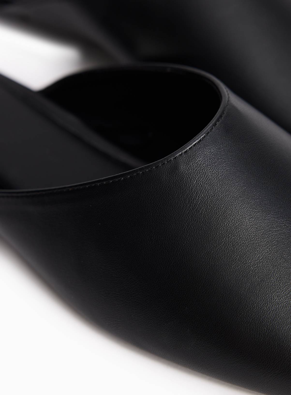 Black Peep Toe Mule 8 - Image 3