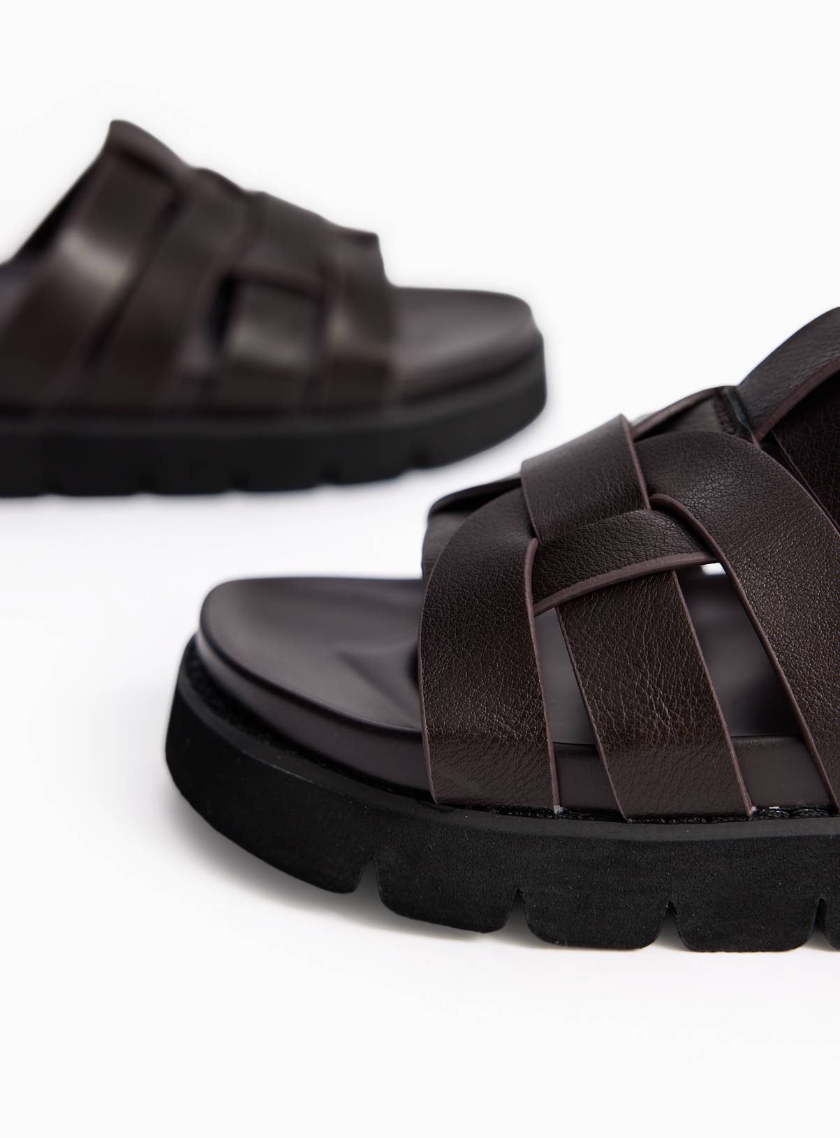 Brown Cage Footbed Sandals 3 - Image 3