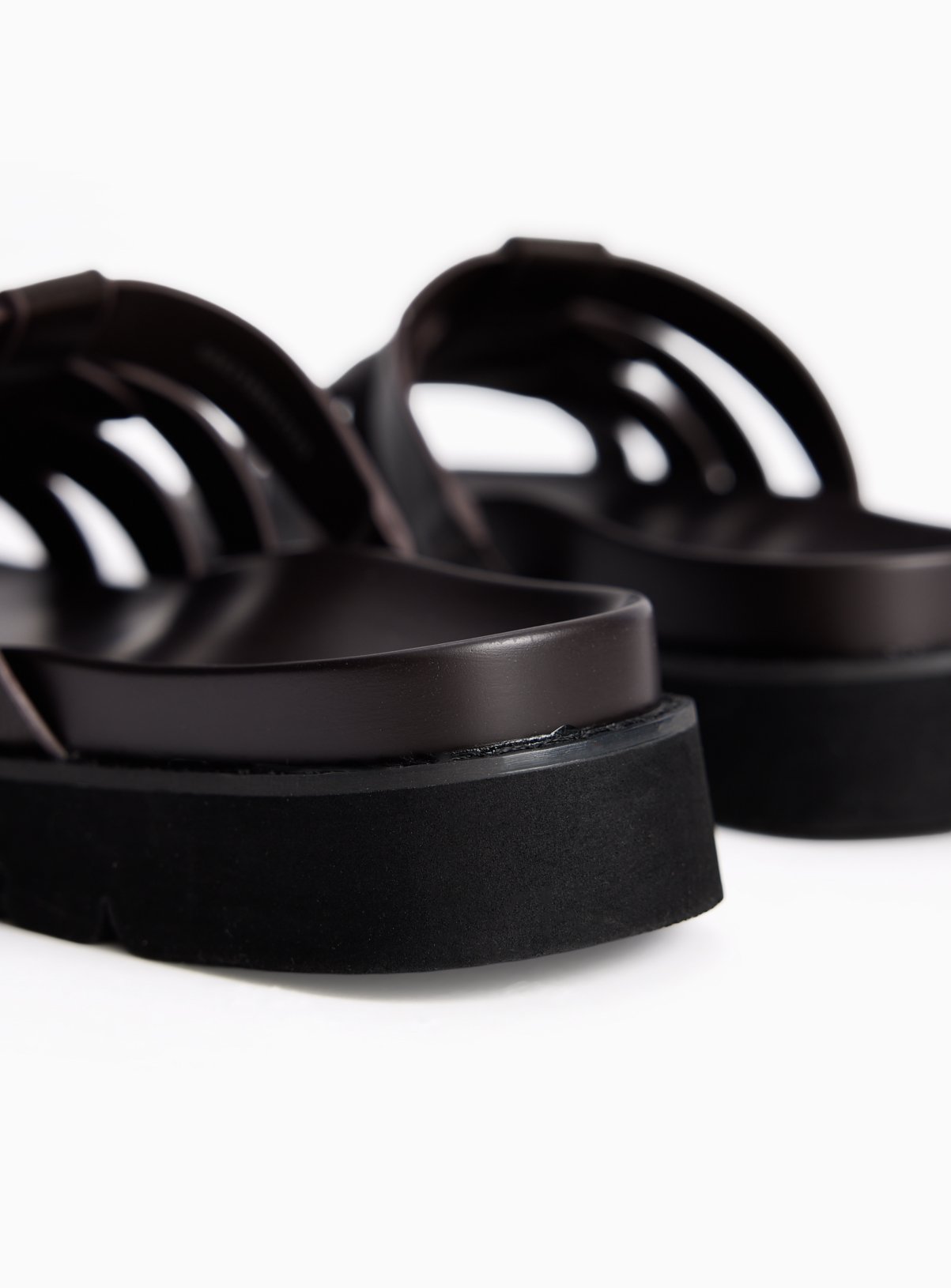 Brown Cage Footbed Sandals 3 - Image 4 thumbnail