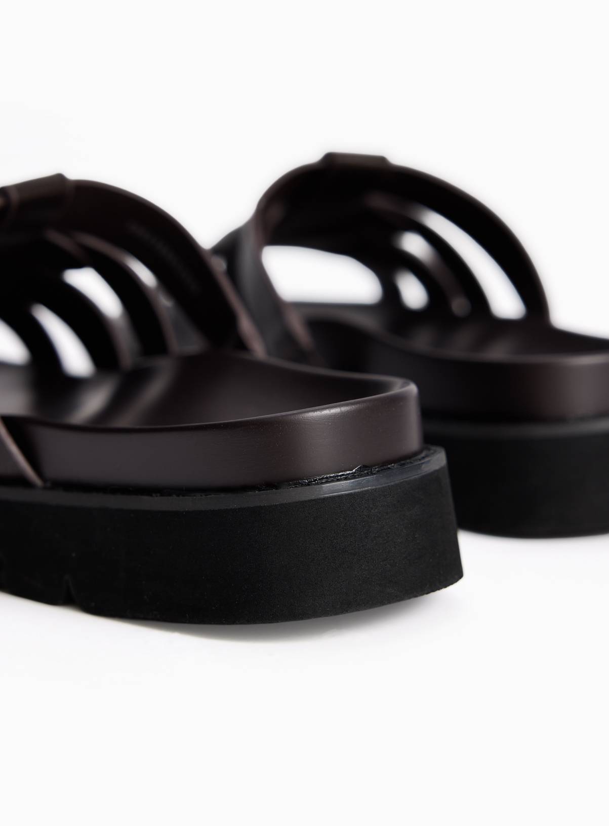 Brown Cage Footbed Sandals 3 - Image 4