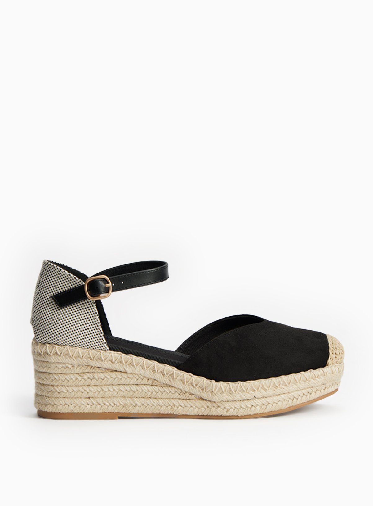 Black Wedge Espadrille Sandals 5 - Image 2 thumbnail
