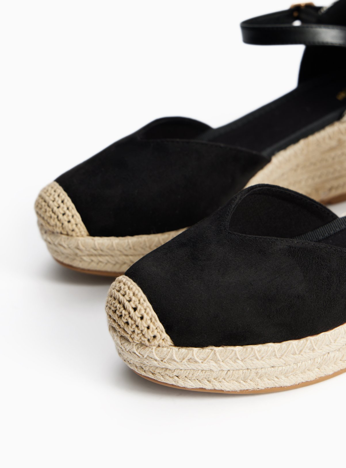 Black Wedge Espadrille Sandals 5 - Image 3 thumbnail
