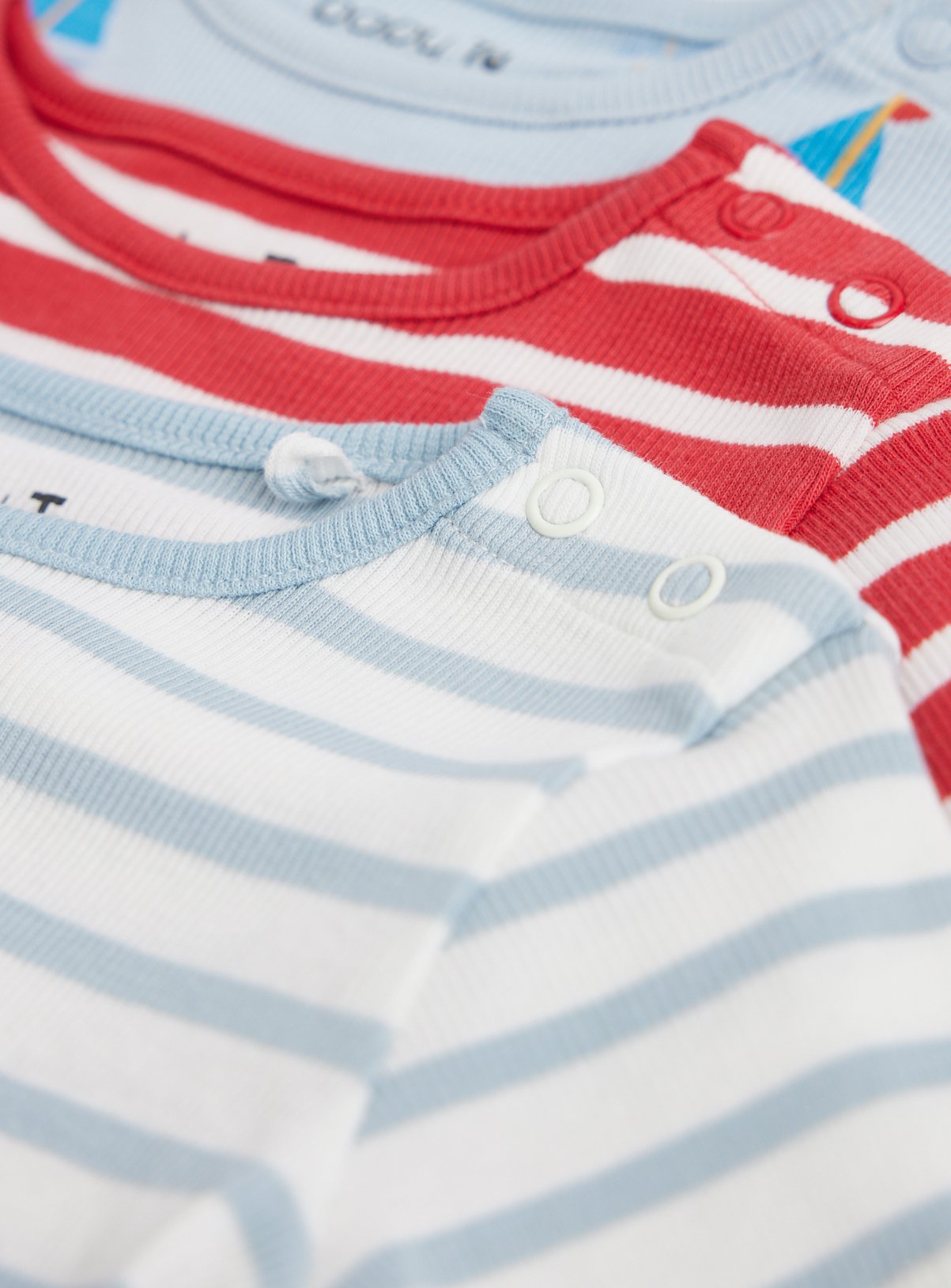 Sailor Print Shortie Pyjamas 3 Pack 18-24 months - Image 2 thumbnail