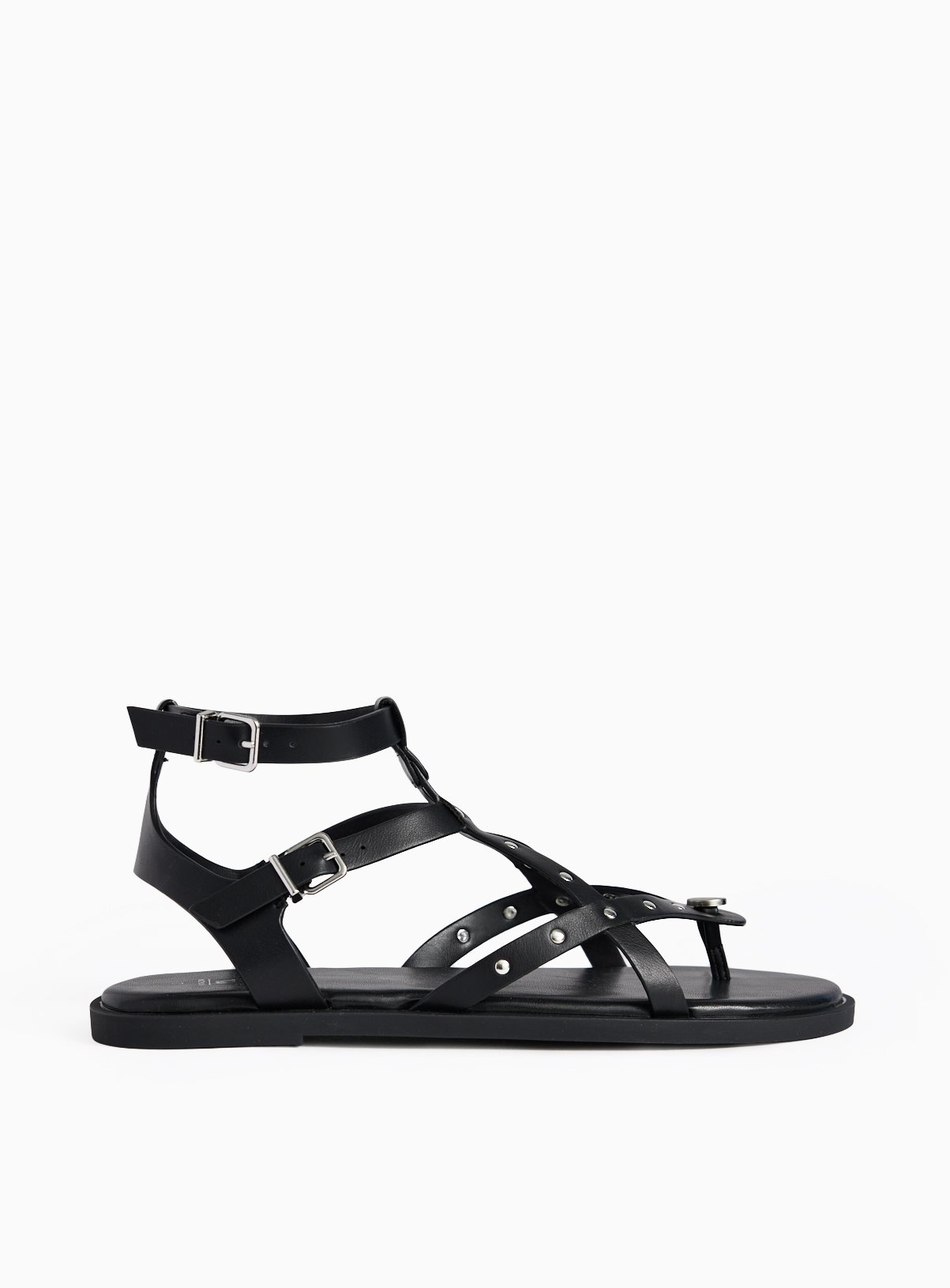 Black Studded Gladiator Sandals 3 - Image 2 thumbnail