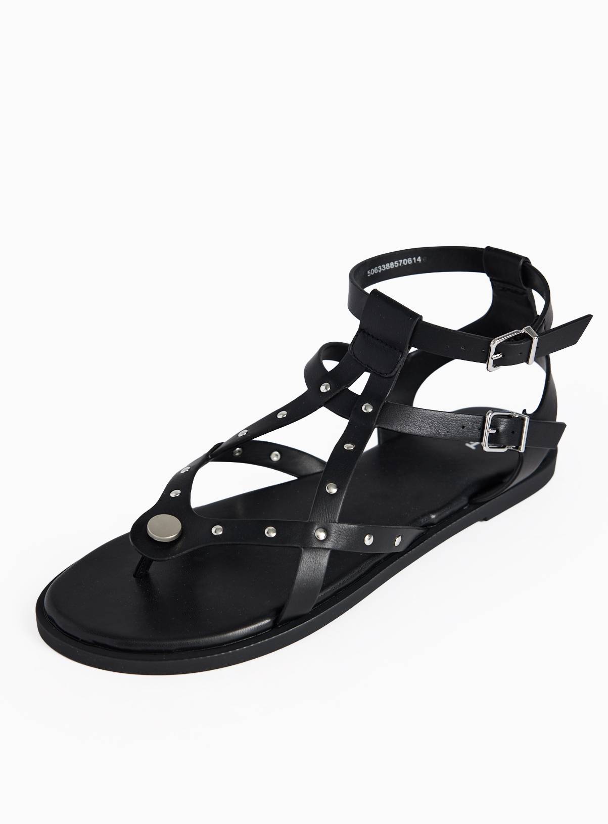 Black Studded Gladiator Sandals 3 - Image 3