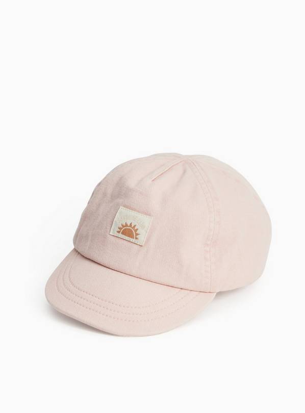 Pink Denim Sunshine Club Motif Baseball Cap Up to 3 mths