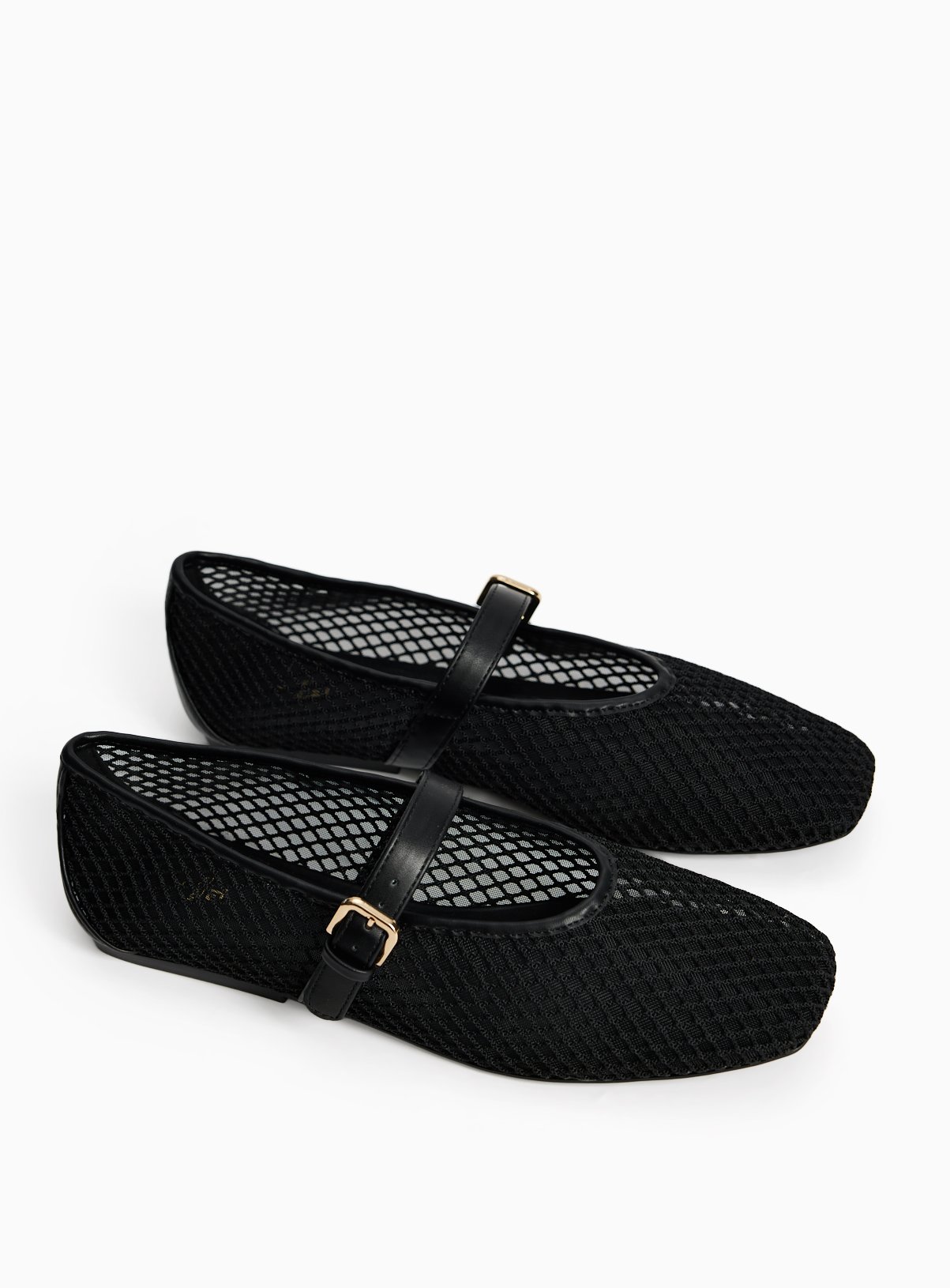 Black Mesh Ballerina Shoes 6 - Image 3 thumbnail