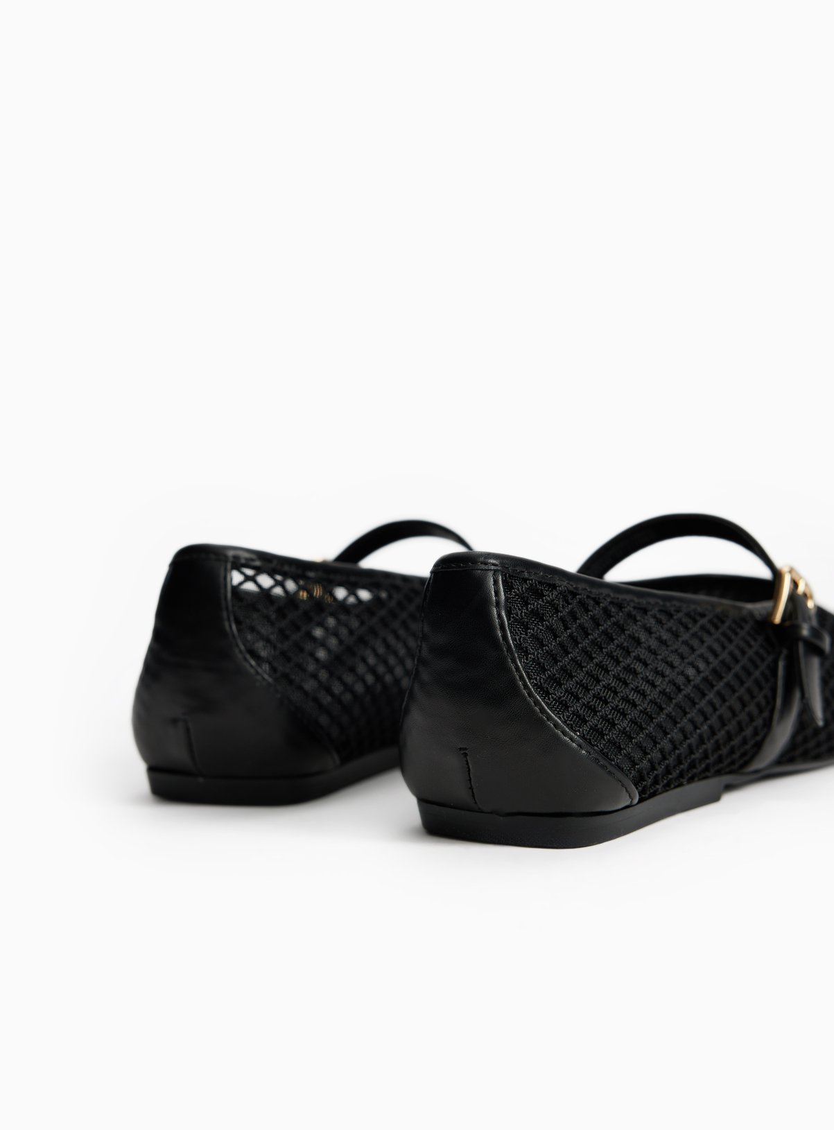 Black Mesh Ballerina Shoes 6 - Image 4 thumbnail