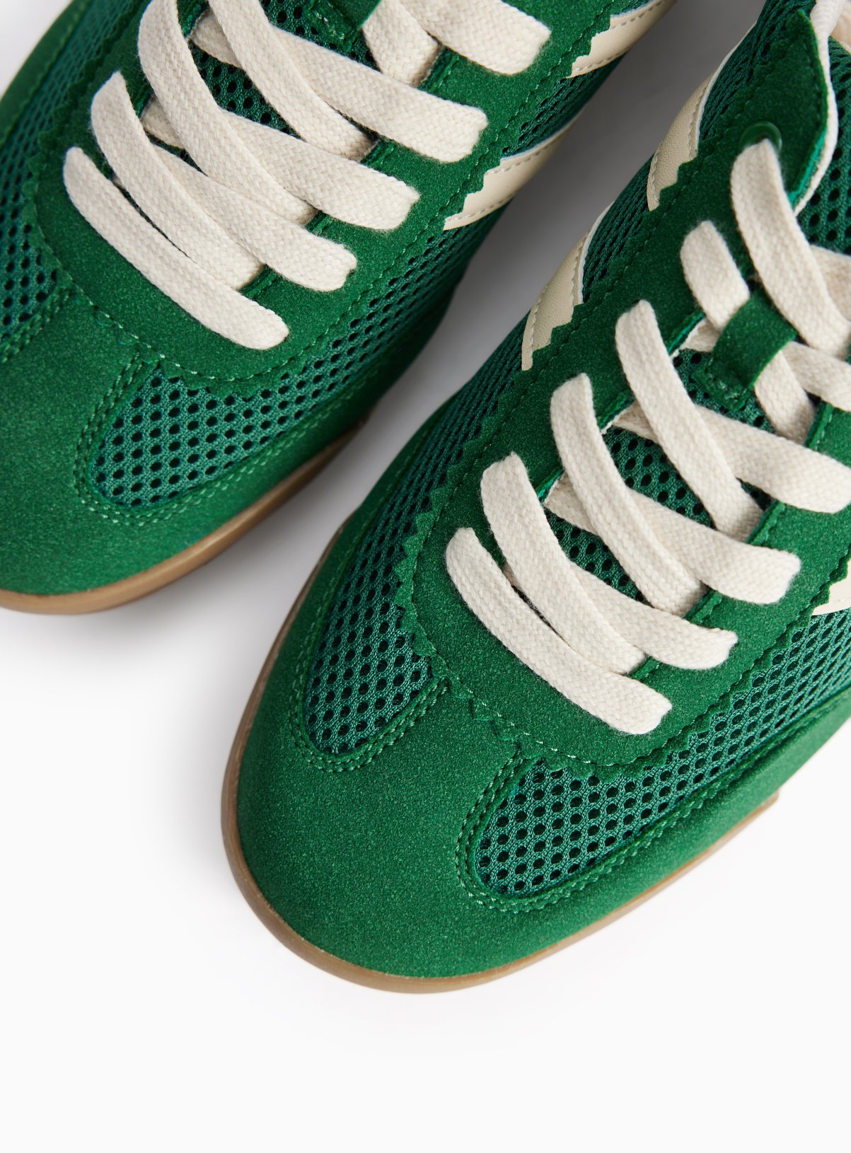 Green Retro Style Trainers 8 - Image 2 thumbnail
