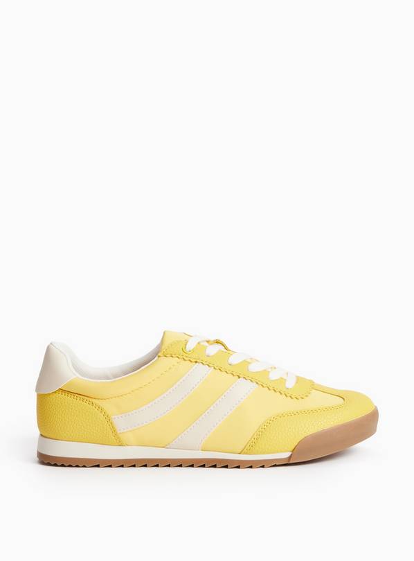 Yellow Retro Style Trainers 7