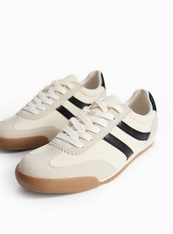 Neutral Retro Style Trainers 5