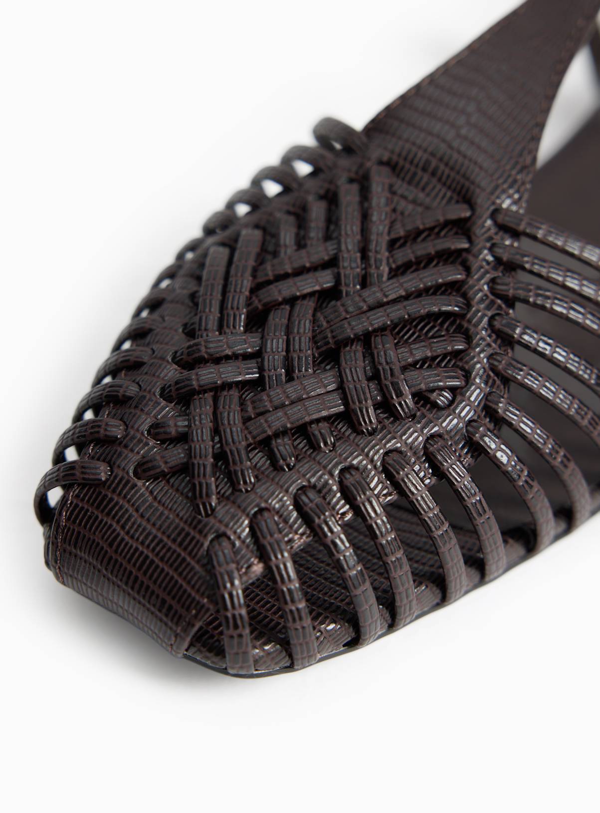Brown Caged Snake Sandals 5 - Image 2