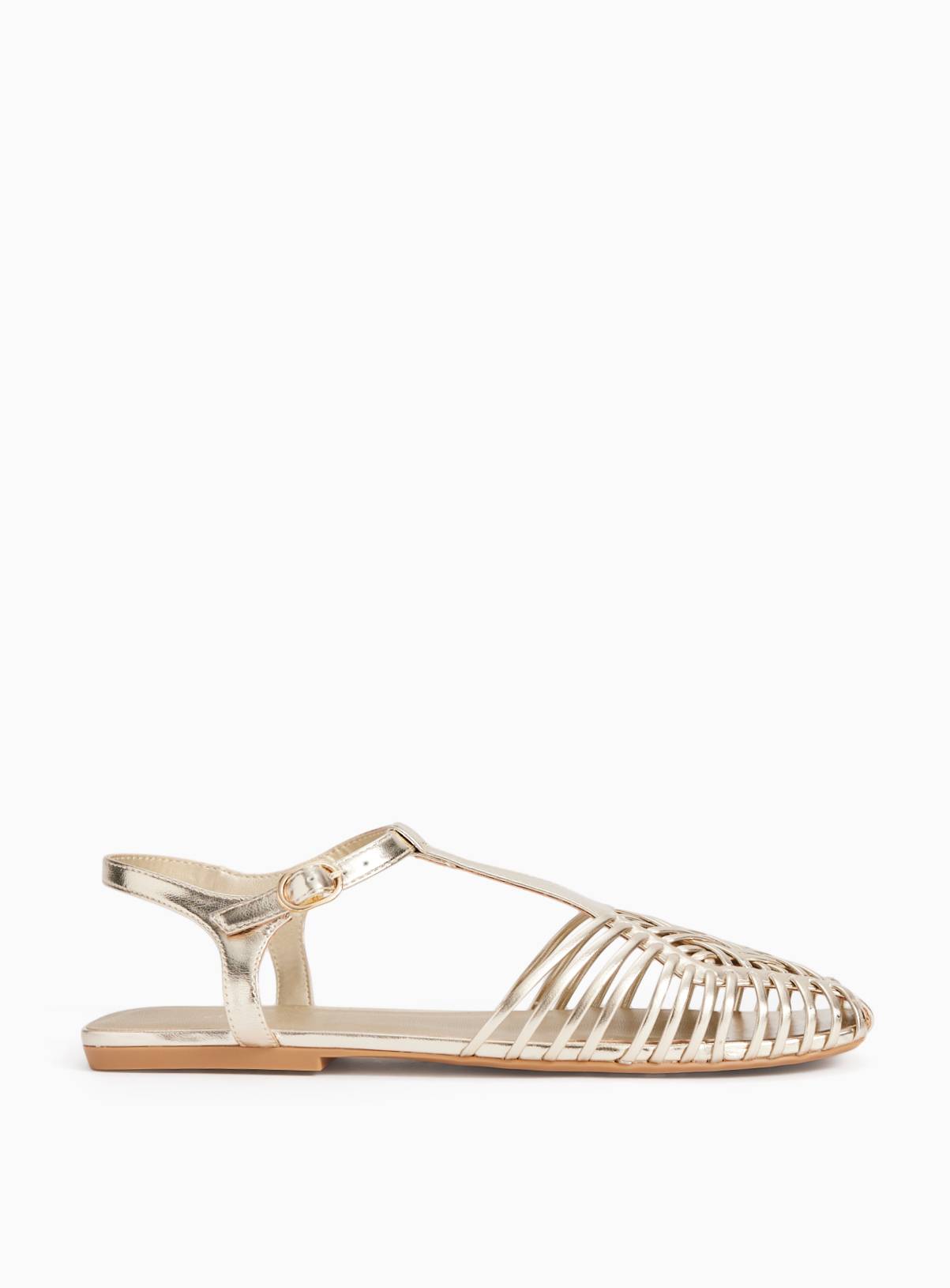 Gold Caged Snake Sandals 7 - Image 2
