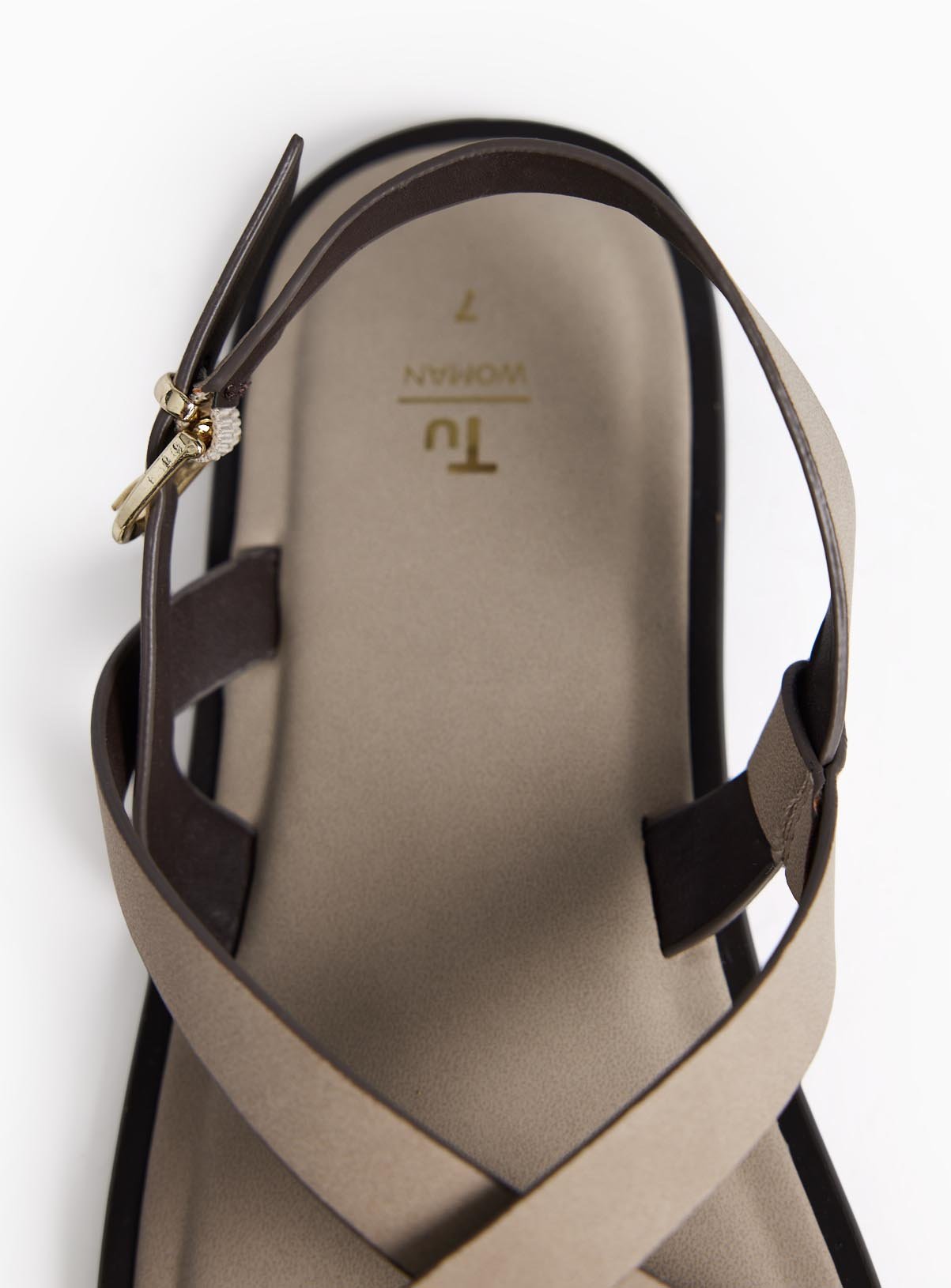 Neutral Toe Ring Detail Strappy Sandals 7 - Image 3 thumbnail