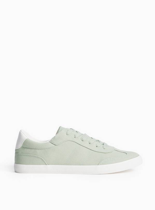 White Vulc Canvas Trainers 6