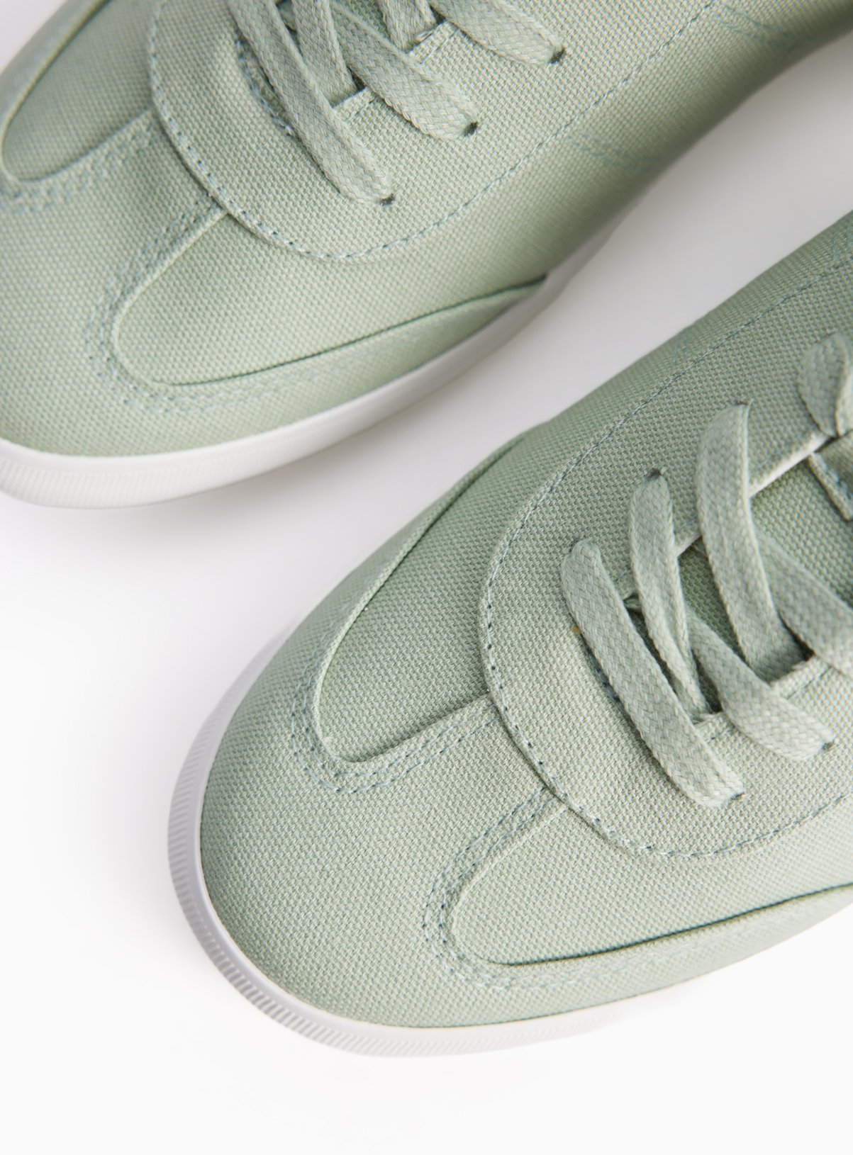 Green Canvas Trainers 6 - Image 2 thumbnail