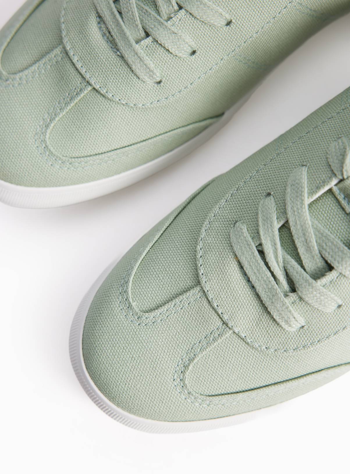 Green Canvas Trainers 6 - Image 2