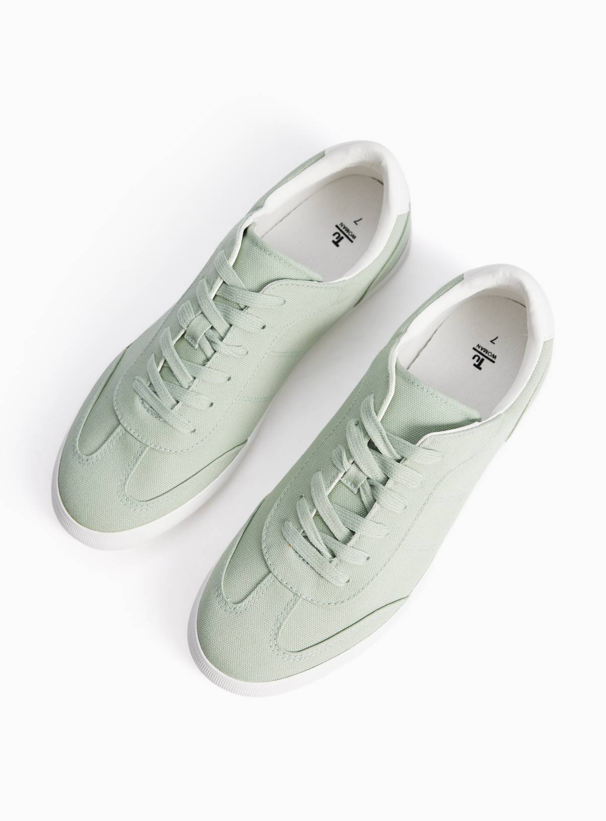Green Canvas Trainers 6 - Image 3
