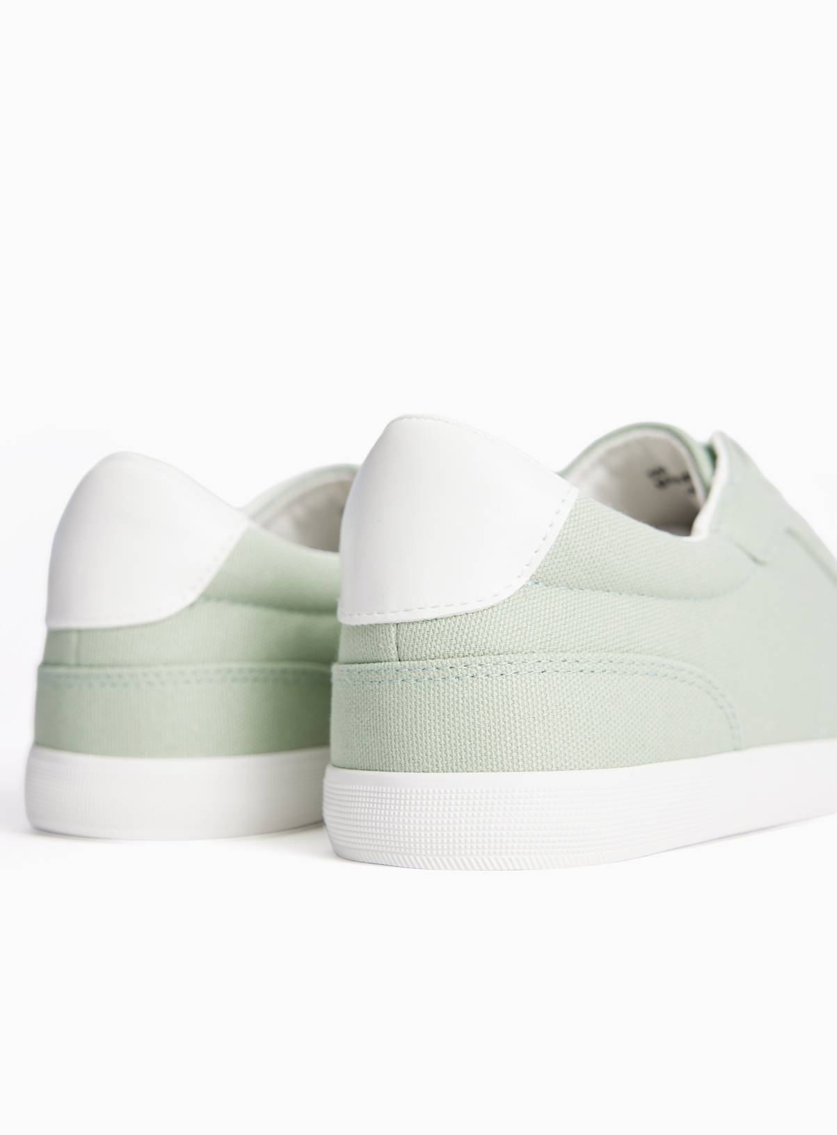 Green Canvas Trainers 6 - Image 4