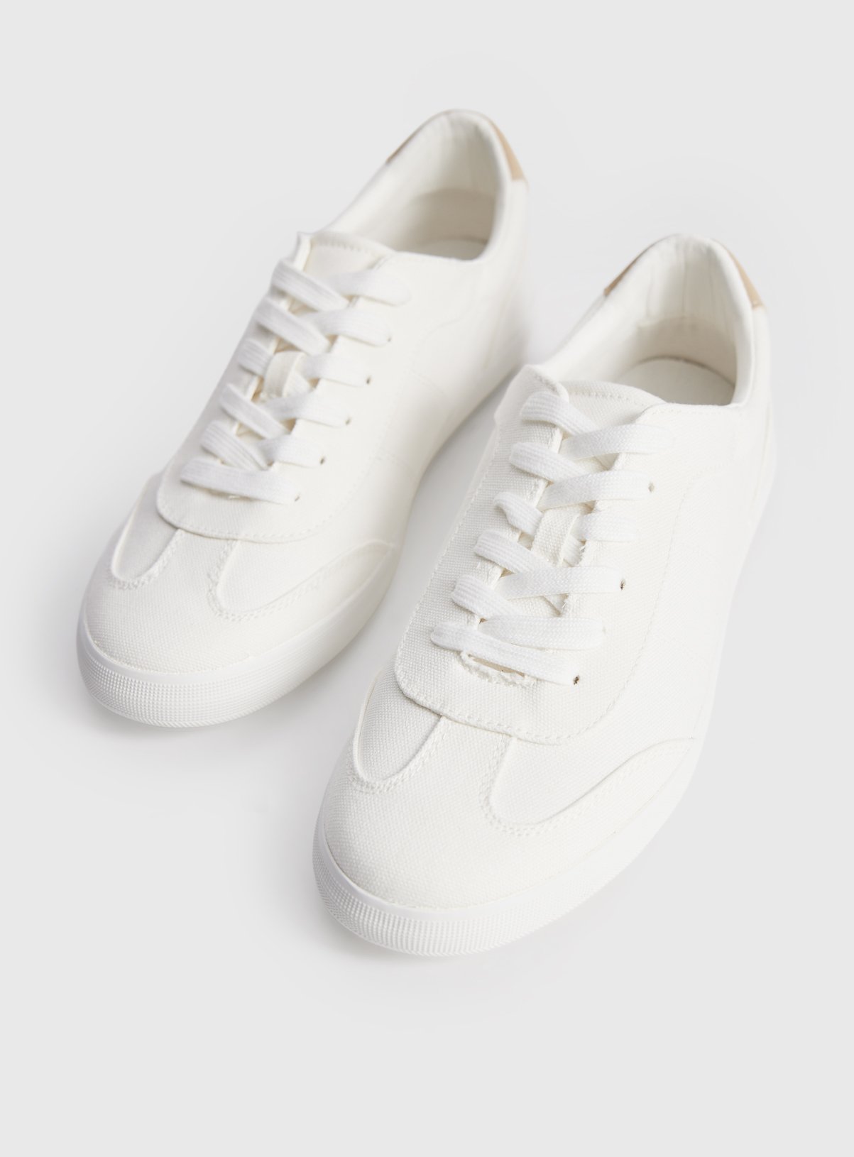 White Canvas Trainers 3 - Image 2 thumbnail