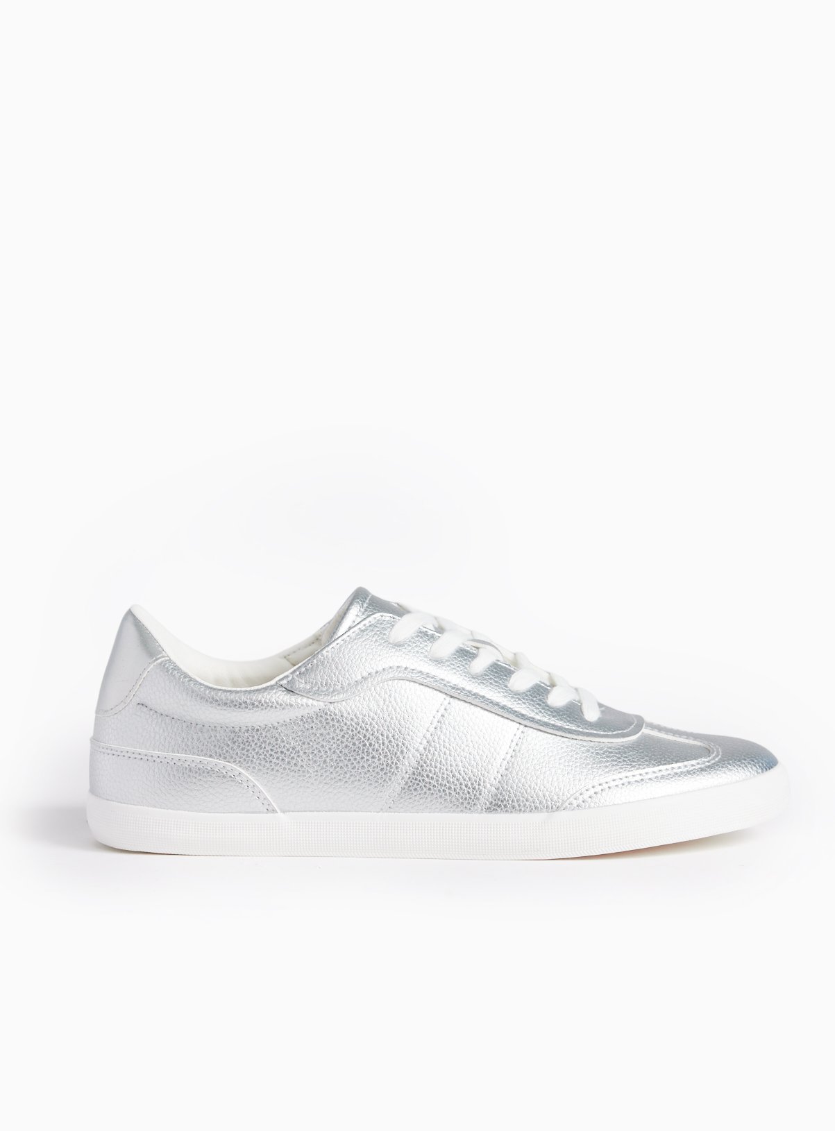 Silver Metallic Trainers 3 - Image 2 thumbnail