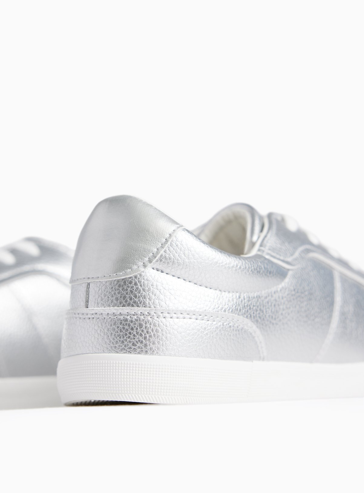 Silver Metallic Trainers 3 - Image 3 thumbnail