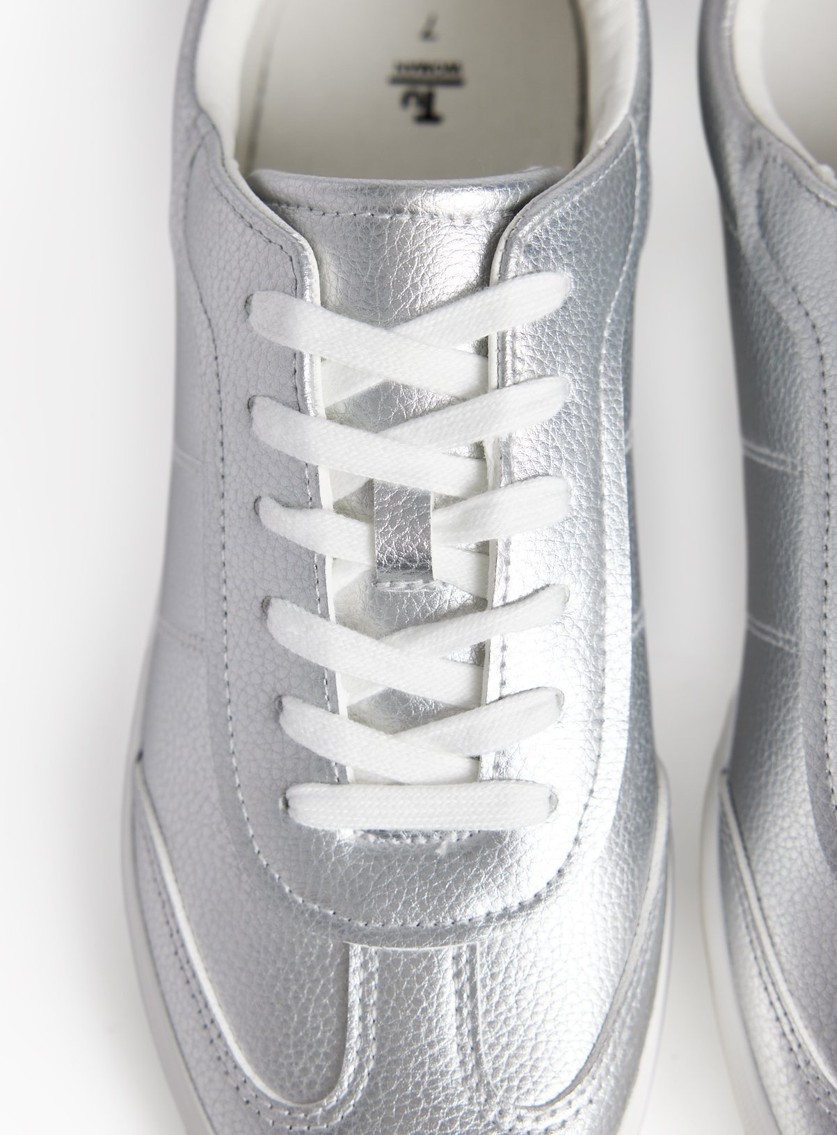 Silver Metallic Trainers 3 - Image 4 thumbnail