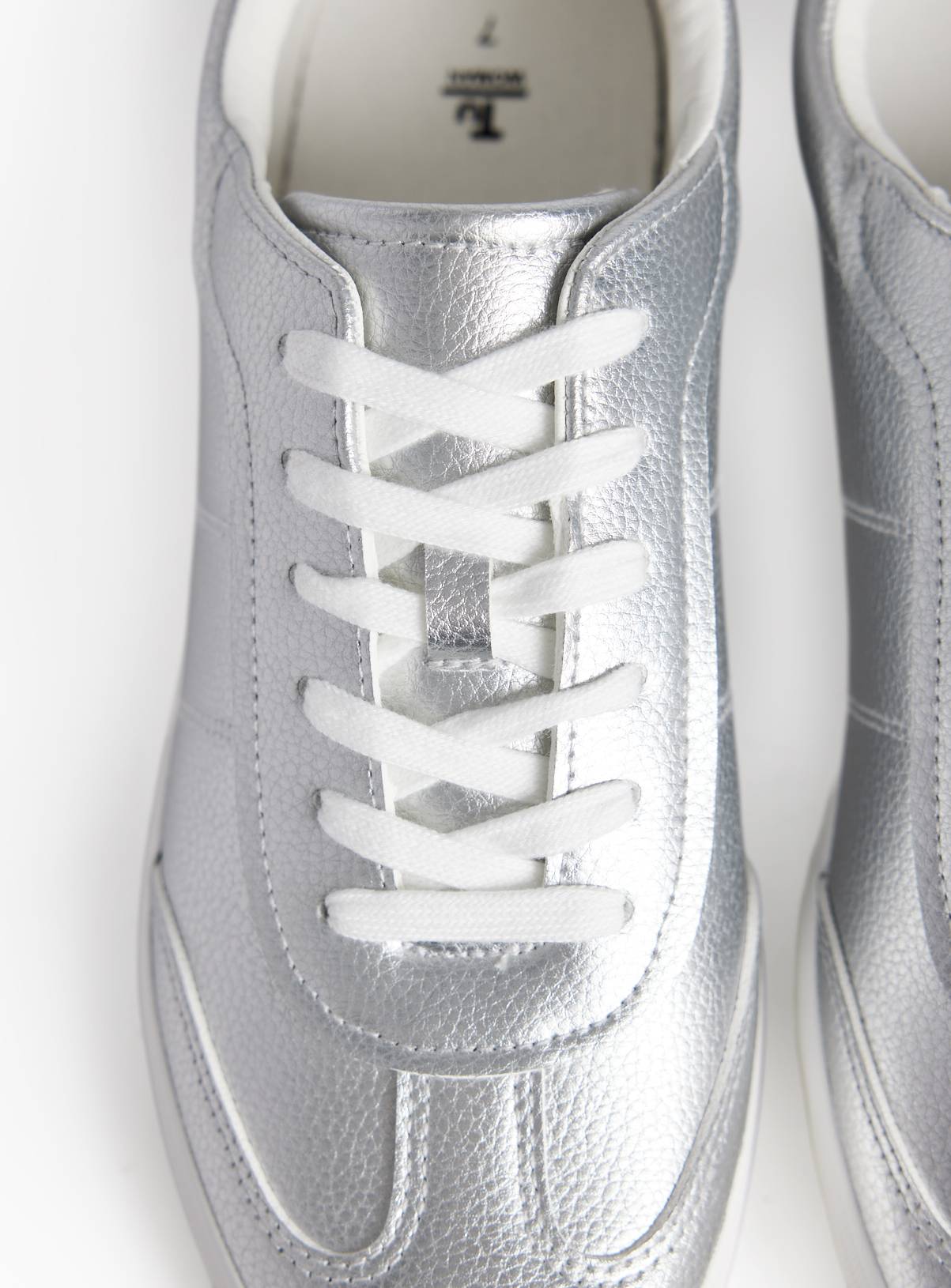 Silver Metallic Trainers 3 - Image 4