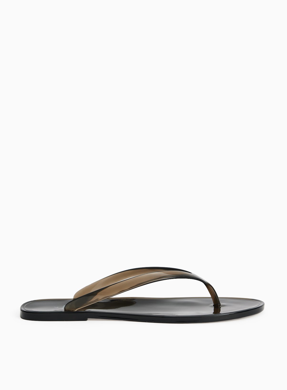Black Jelly Flip Flops 6 - Image 2 thumbnail