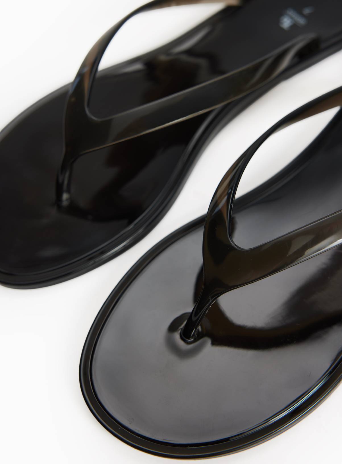 Black Jelly Flip Flops 6 - Image 3