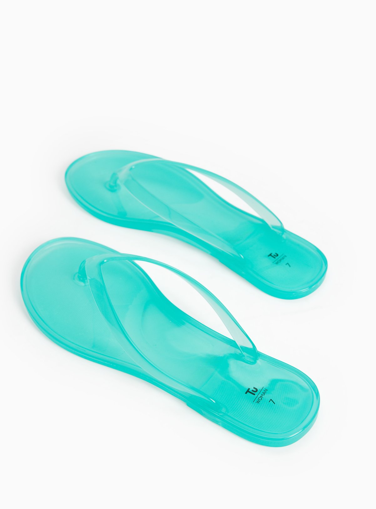 Blue Jelly Flip Flops 6 - Image 2 thumbnail