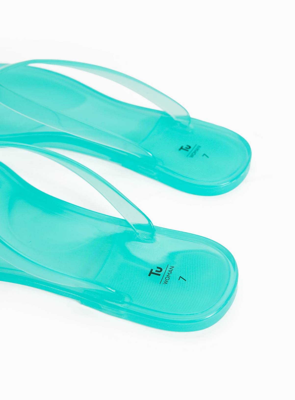 Blue Jelly Flip Flops 6 - Image 4