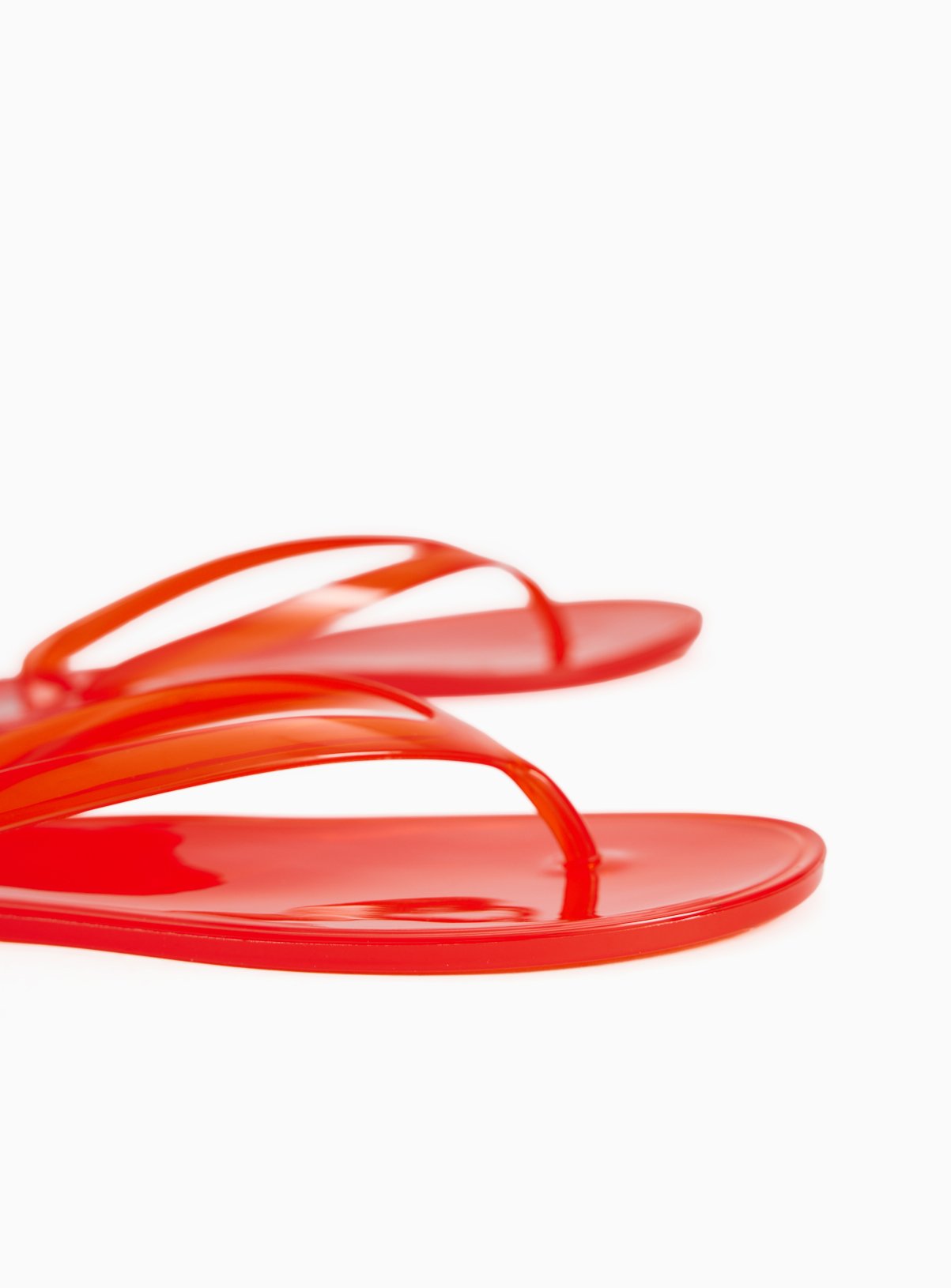 Red Jelly Flip Flops 8 - Image 2 thumbnail