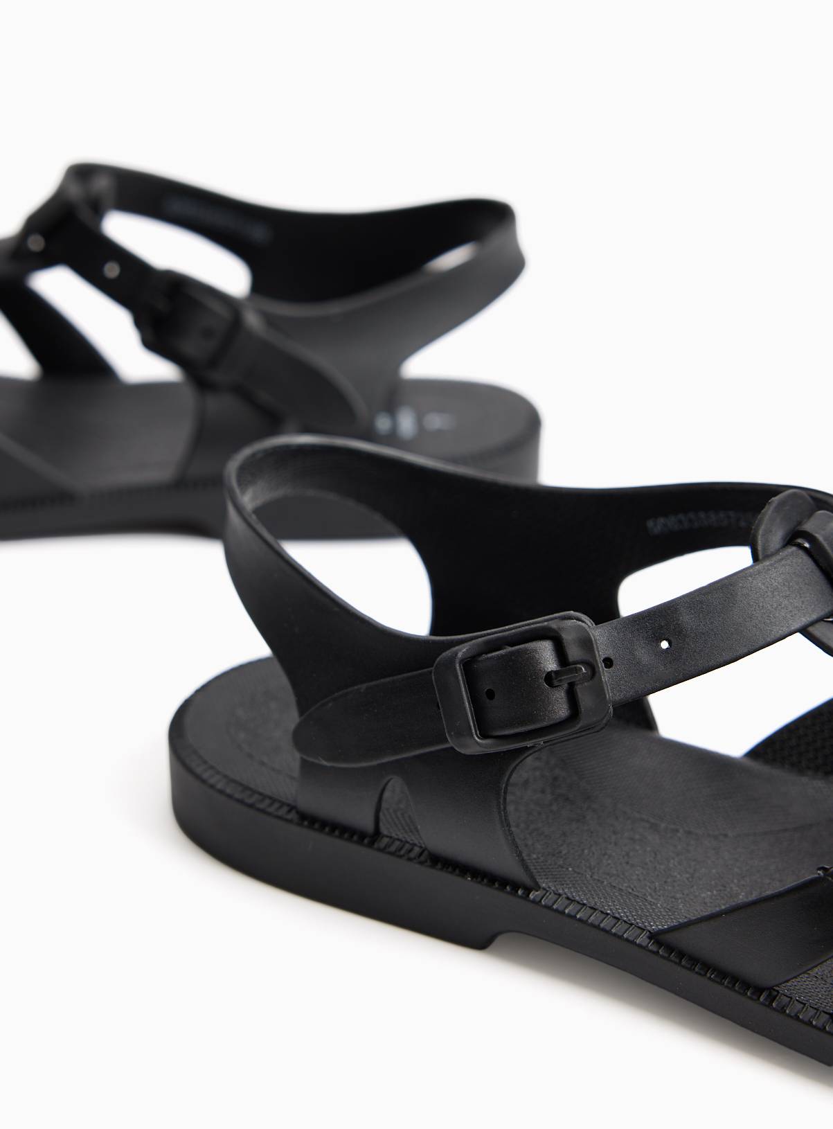 Black Jelly Fisherman Style Sandals 7 - Image 4
